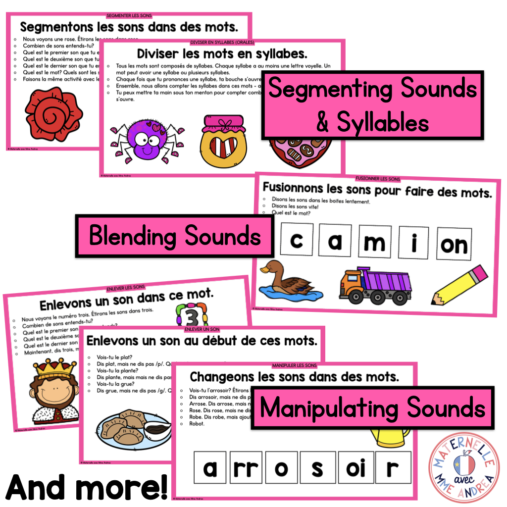 French Phonological & Phonemic Awareness Slides – February | Daily K-1 Practice — image 3