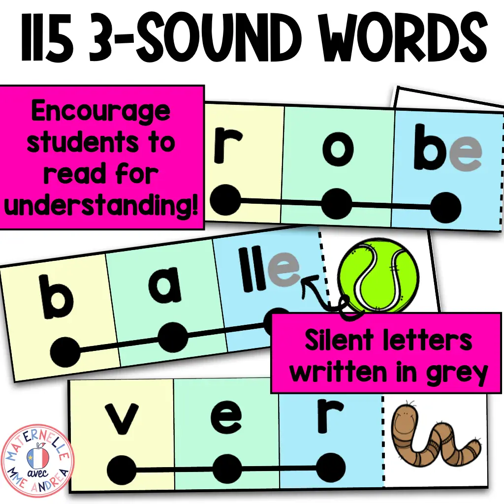 FRENCH Phonics Skills | Decodable Reading Fluency Strips (Science de la lecture) — image 4