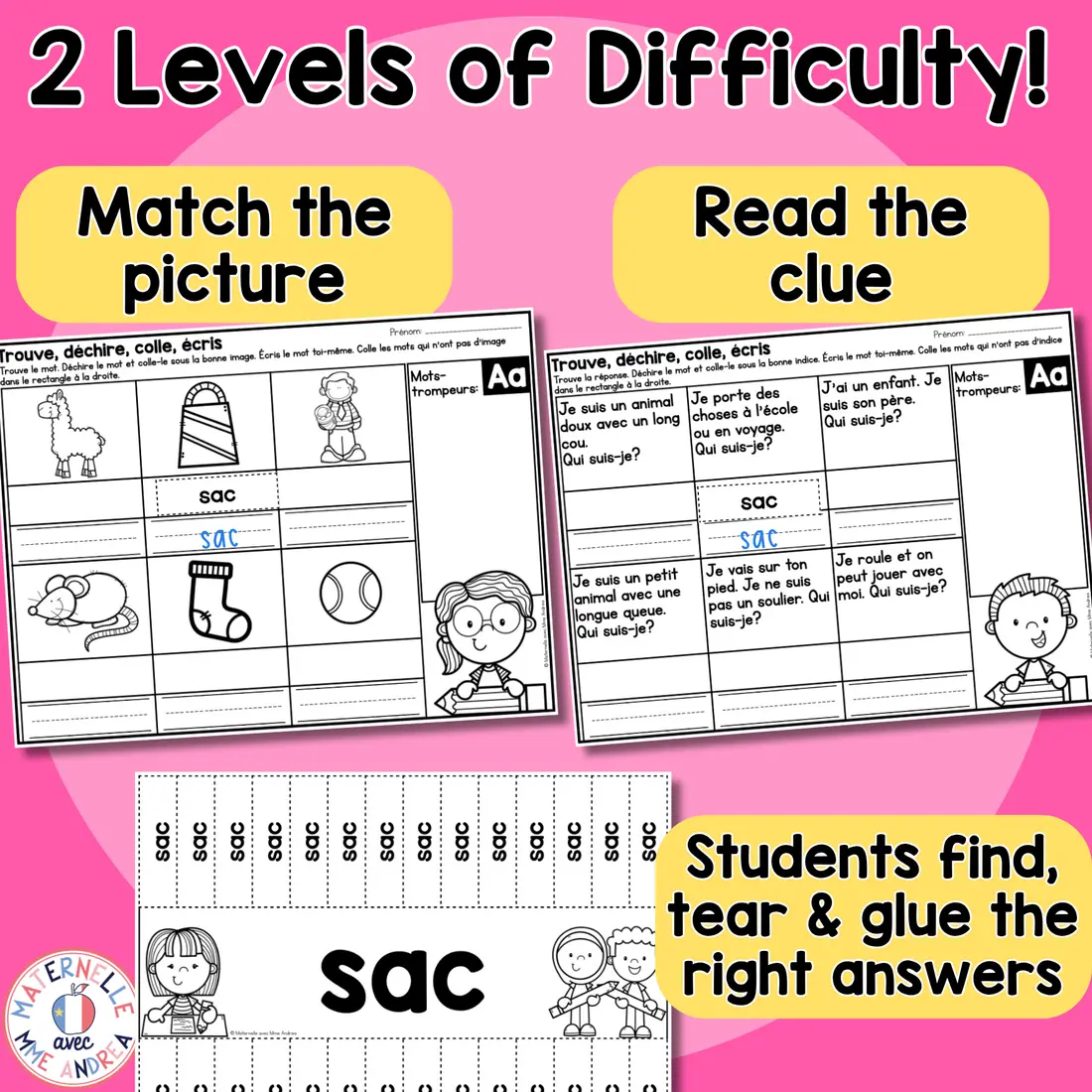 French Phonics Vowels Activities | Literacy Centres | Decoding & Comprehension — image 2