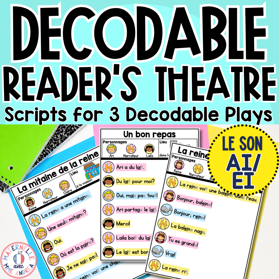 French Decodable Reader’s Theatre Scripts | Short Plays for Fluency - AI EI