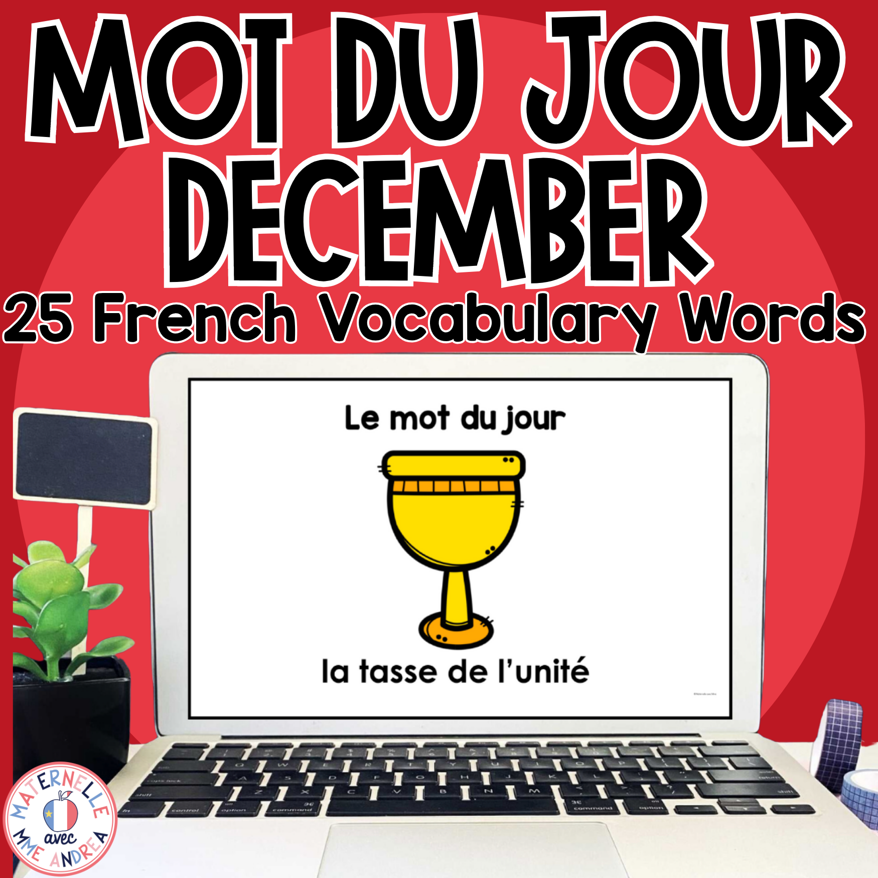 FRENCH Word of the Day - Mot du jour - décembre (French December Vocabulary)