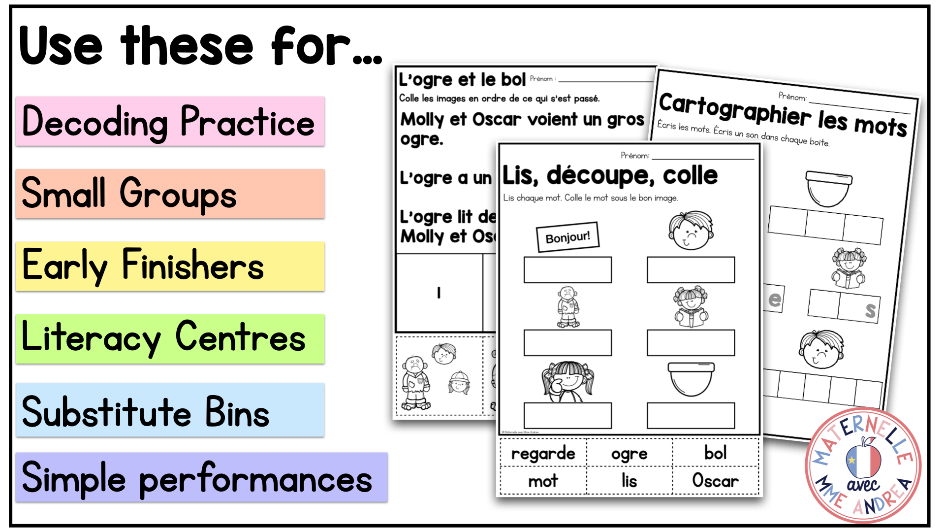 French Decodable Reader’s Theatre Scripts | Short Plays for Fluency - Letter Oo — image 3