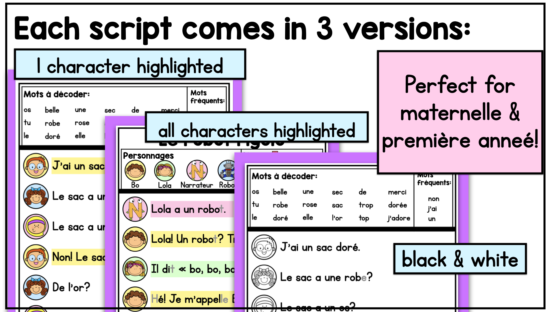 French Decodable Reader’s Theatre Scripts | Short Plays for Fluency - Letter Oo — image 6