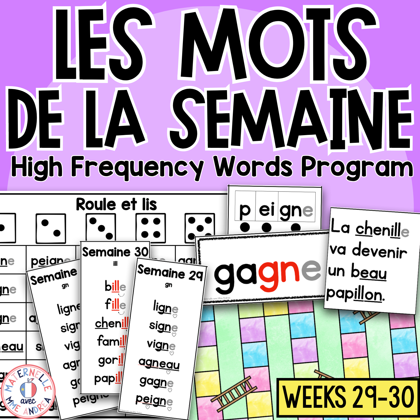 French High Frequency Words Phonics Program | Weeks 29-30 | French Sight Words
