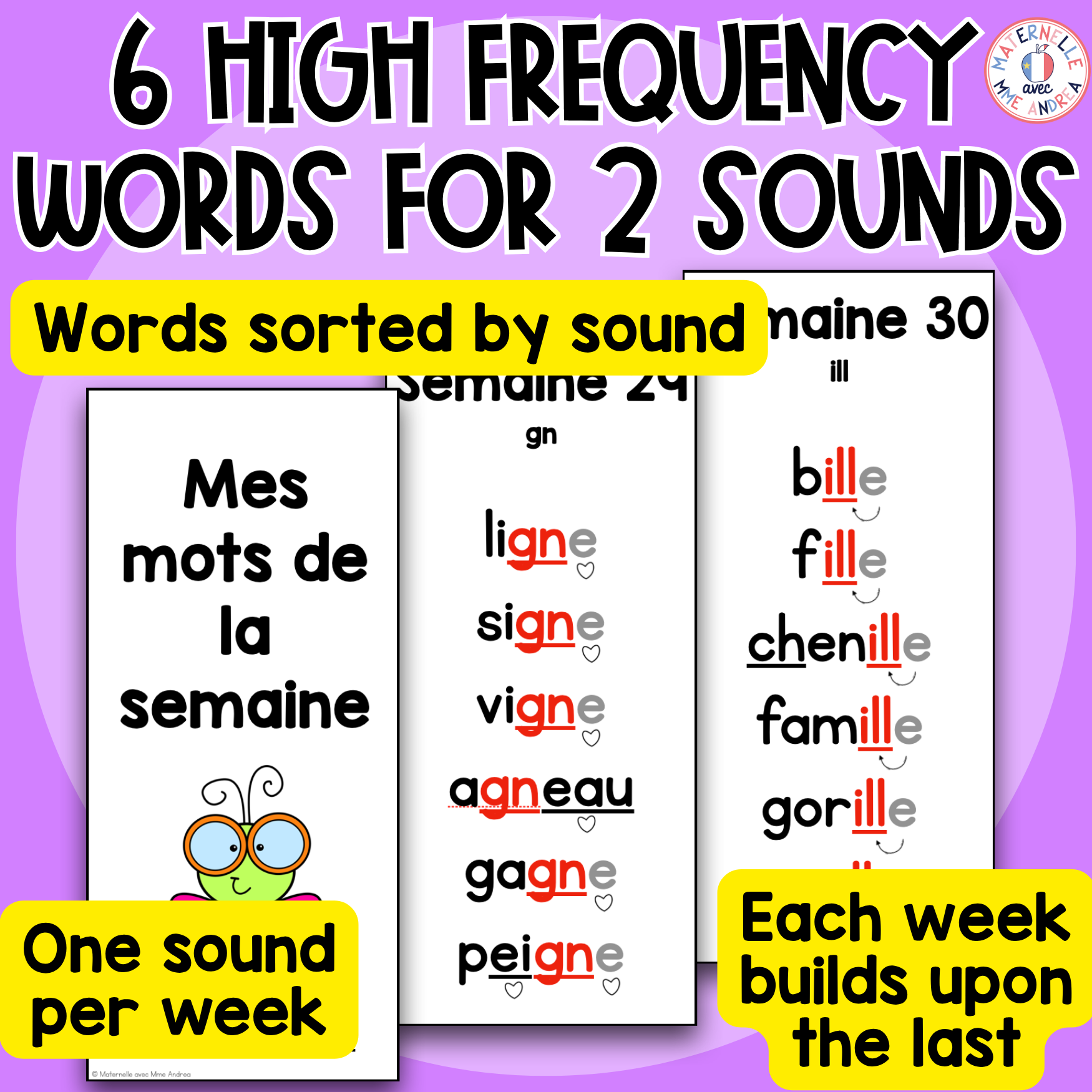 French High Frequency Words Phonics Program | Weeks 29-30 | French Sight Words — image 2