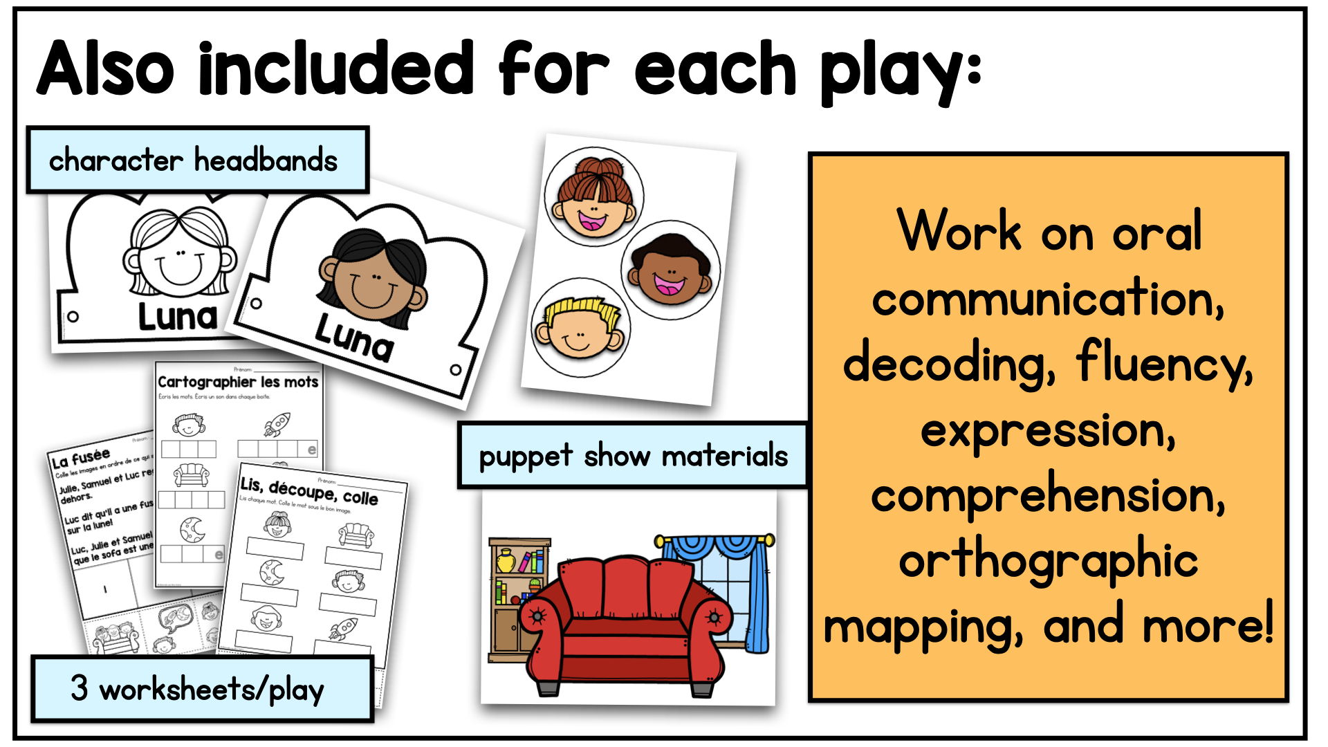French Decodable Reader’s Theatre Scripts | Short Plays for Fluency - Uu Sound — image 7