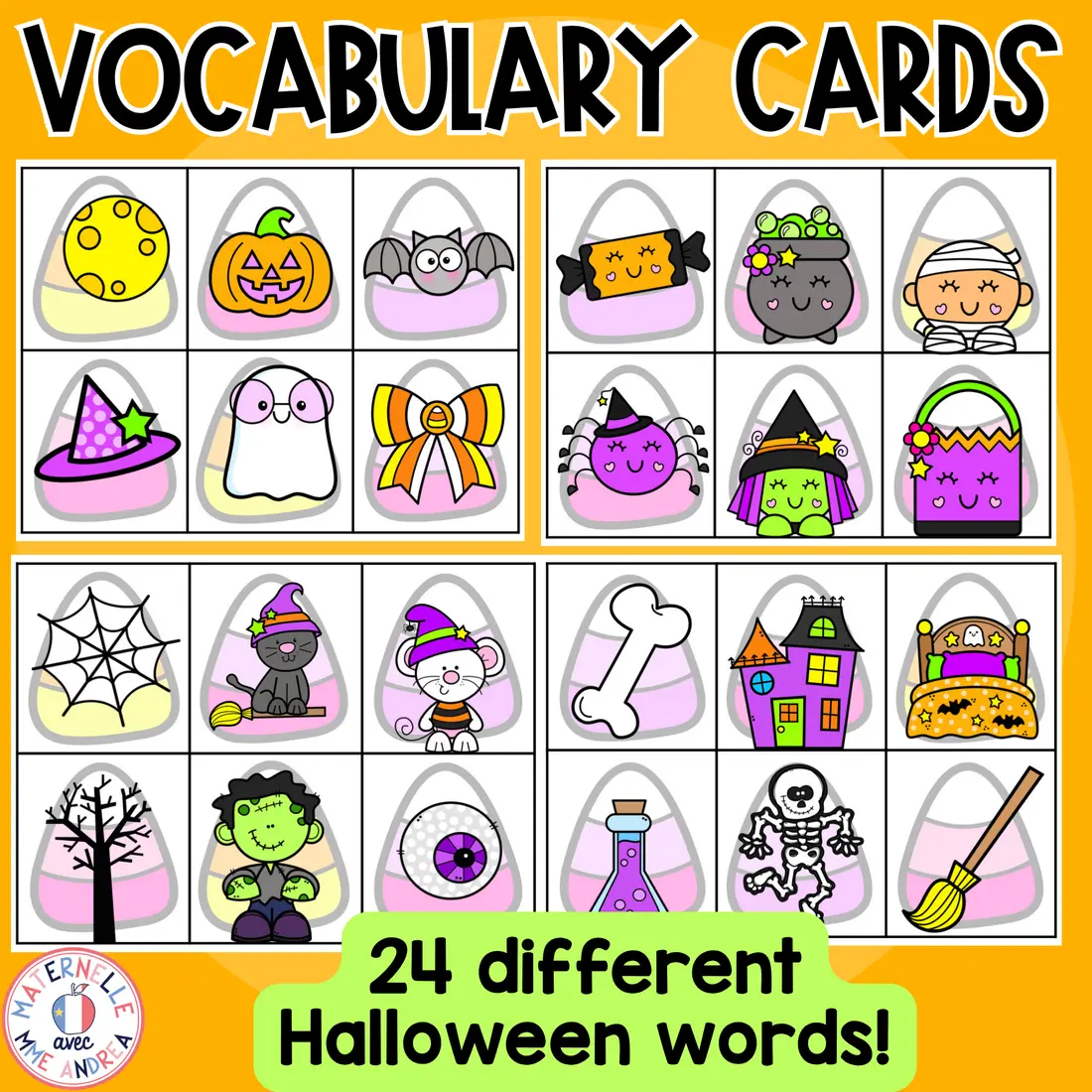 French Halloween Syllable Sorting Mats | Phonological Awareness Literacy Centre — image 4