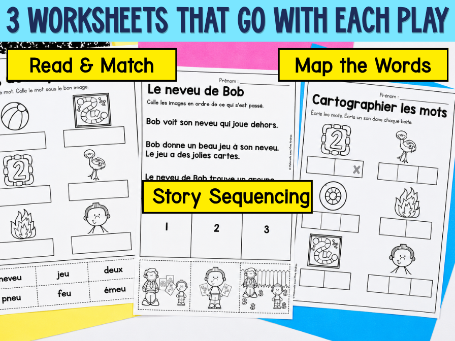 French Reader’s Theatre Scripts | Decodable Plays for EU OEU | Phonics & Fluency — image 5