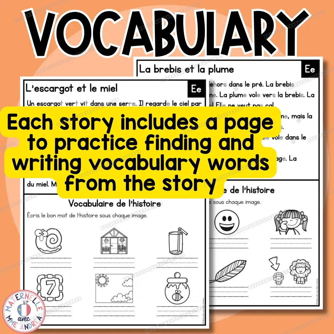 French Decodable Reading Passages | Vowel E (Ee) | Fluency & Comprehension — image 4