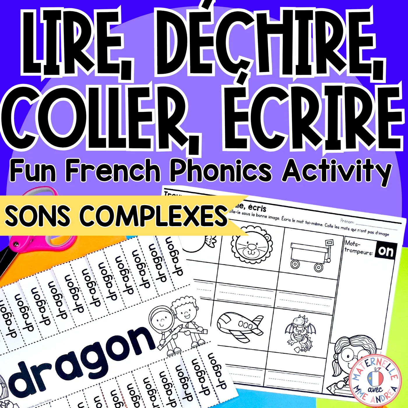 French Phonics Complex Sounds Activities | Literacy Centres | Sons complexes