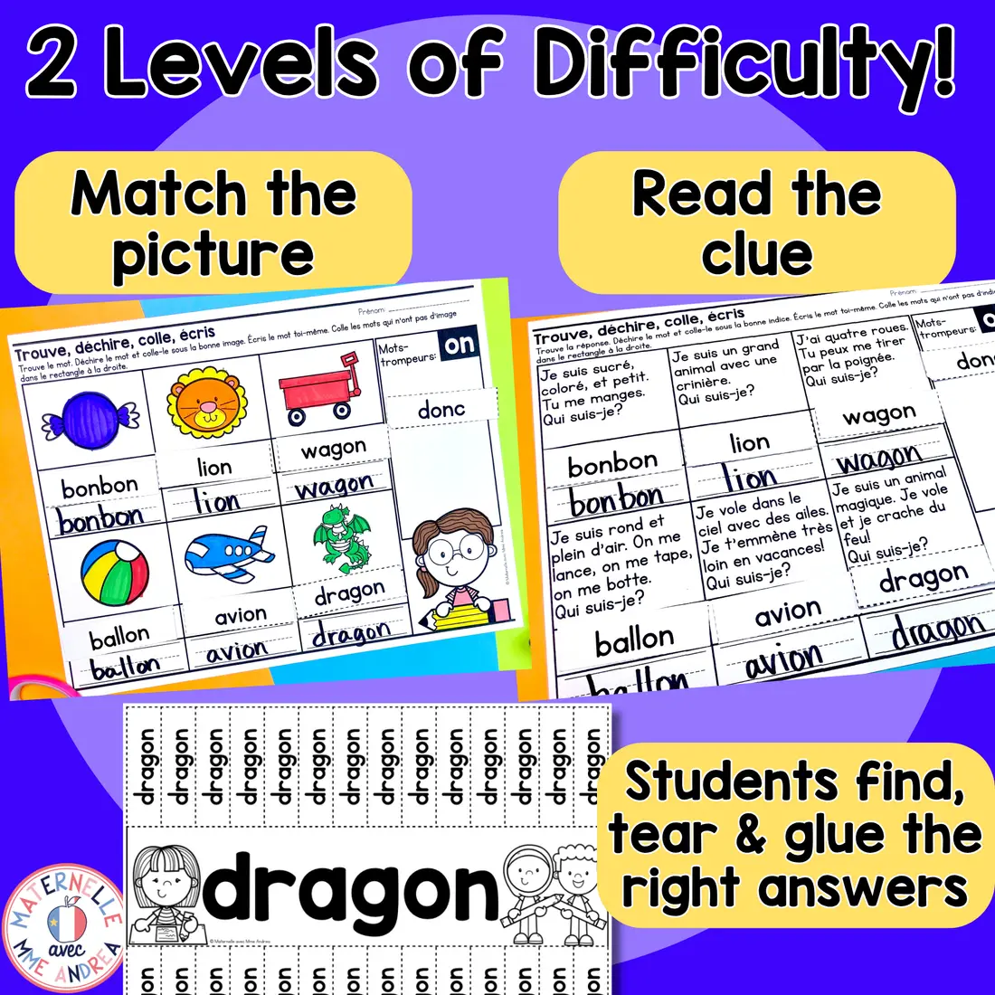 French Phonics Complex Sounds Activities | Literacy Centres | Sons complexes — image 2