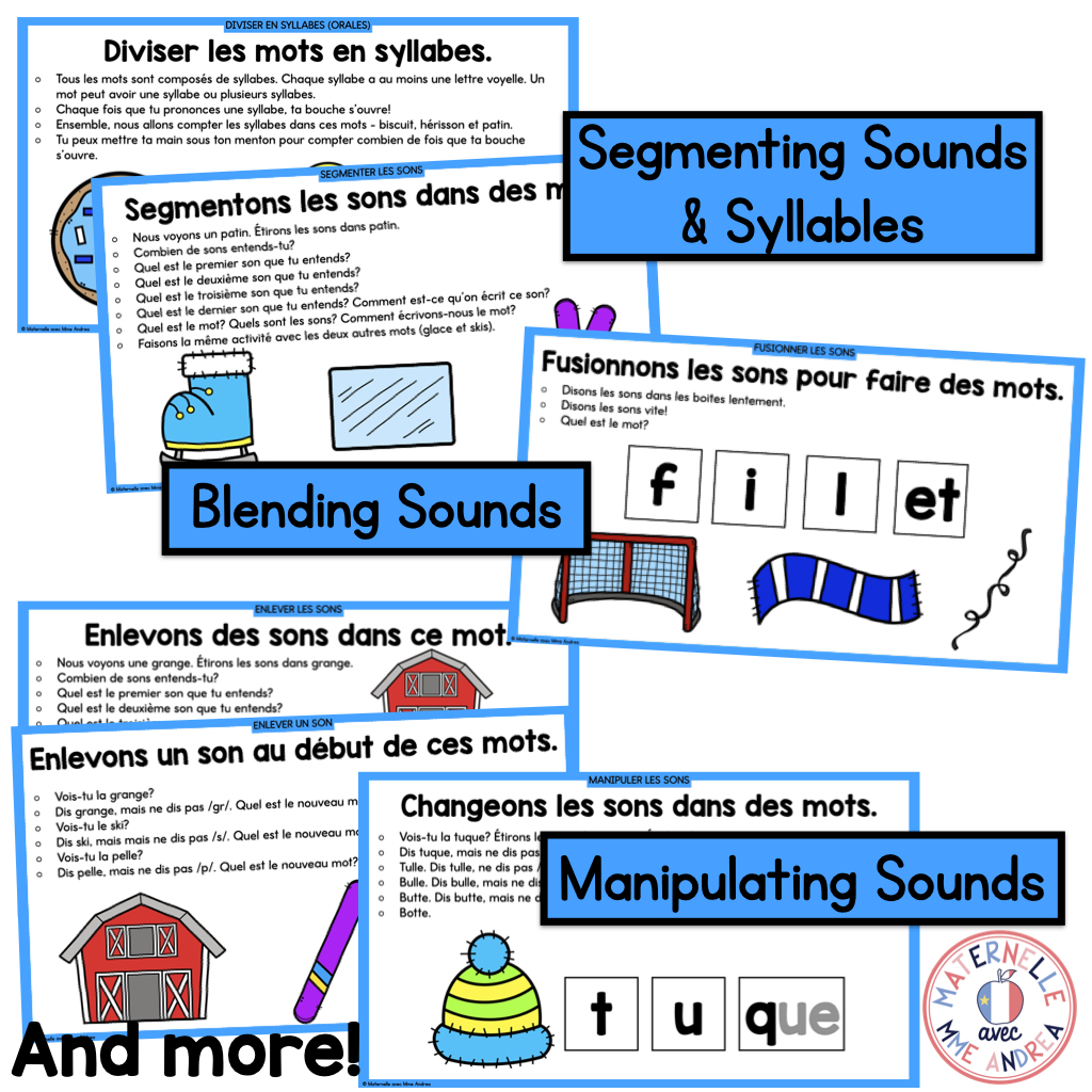 French Phonological & Phonemic Awareness Slides – January | Daily K-1 Practice — image 3