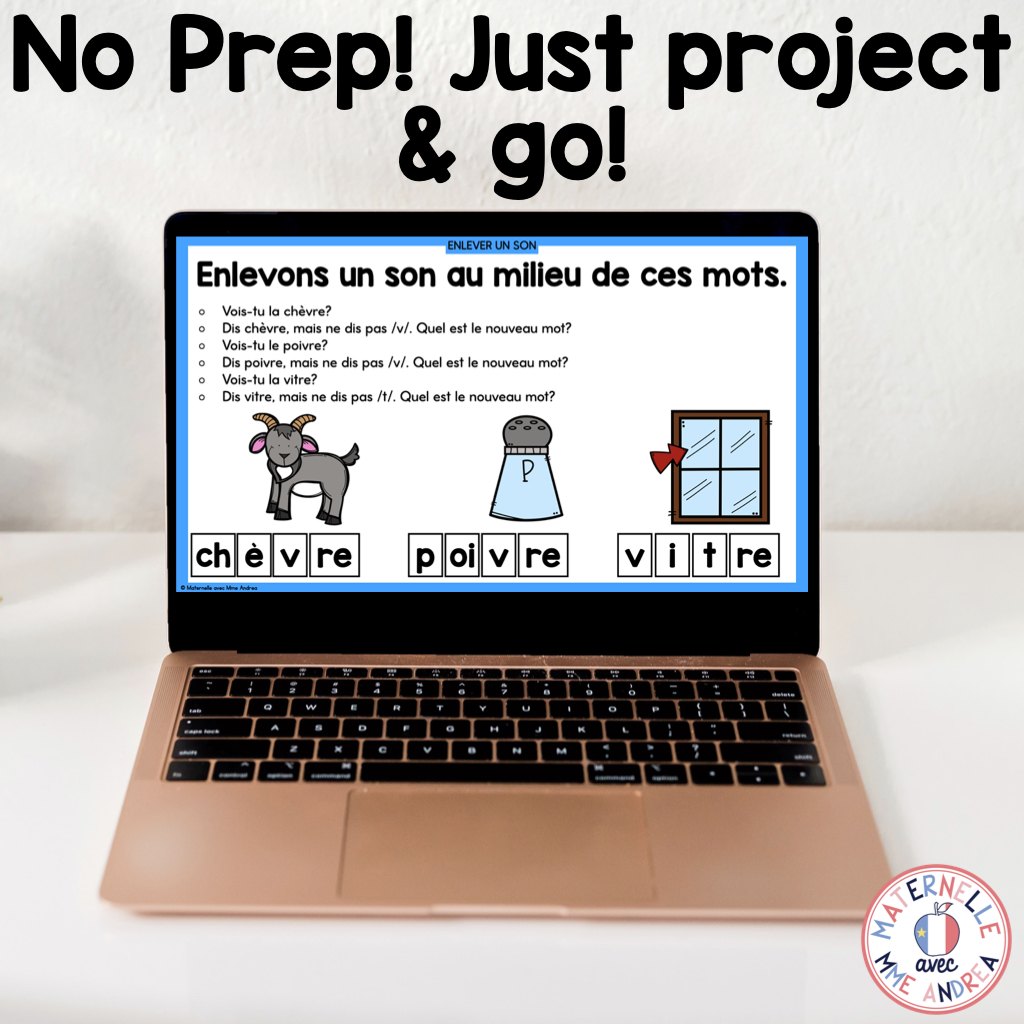 French Phonological & Phonemic Awareness Slides – January | Daily K-1 Practice — image 4