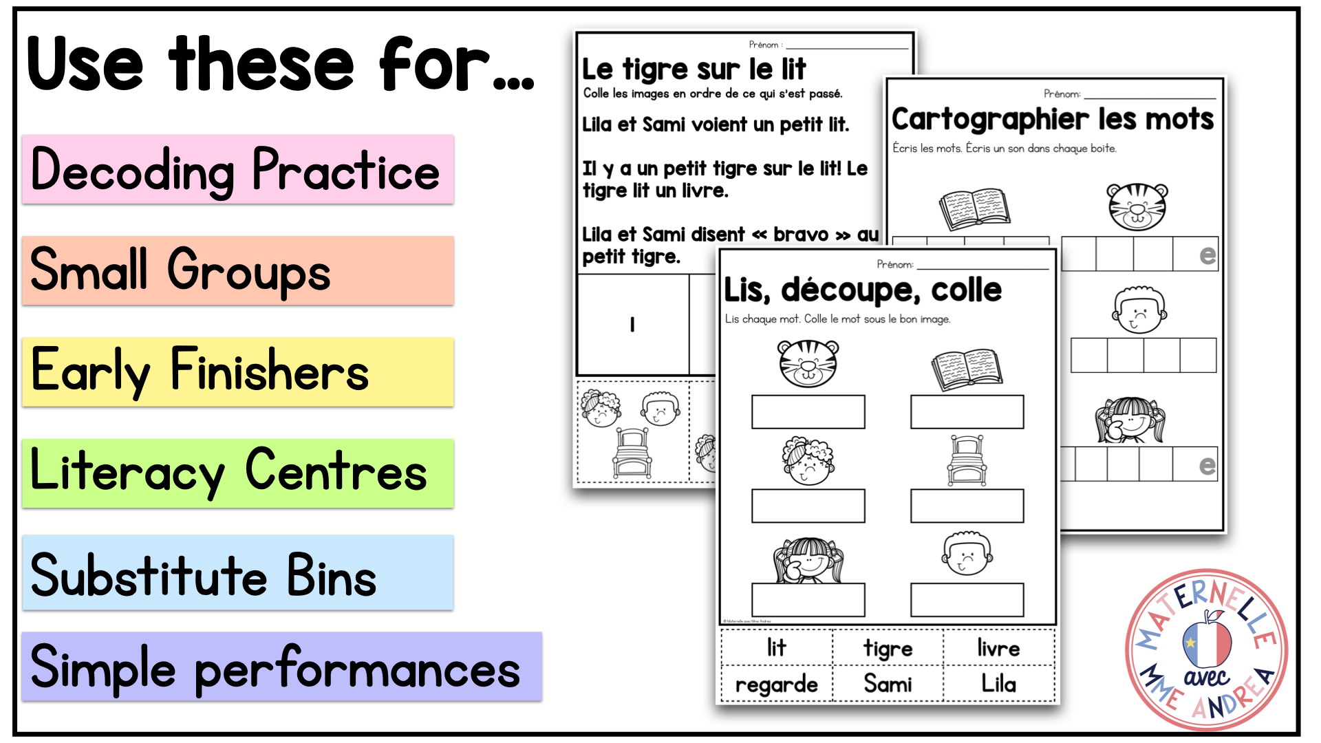 French Decodable Reader’s Theatre Scripts | Short Plays for Fluency - Ii Sound — image 3