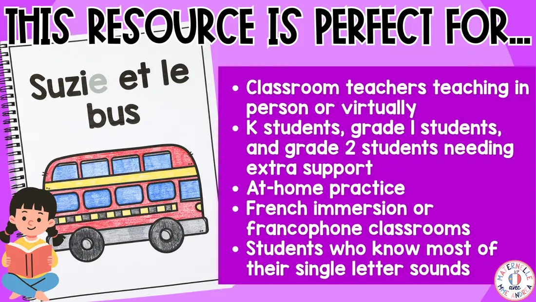 FRENCH Decodable Reader - Print & Digital - U Easy Reader (Science of Reading) — image 5