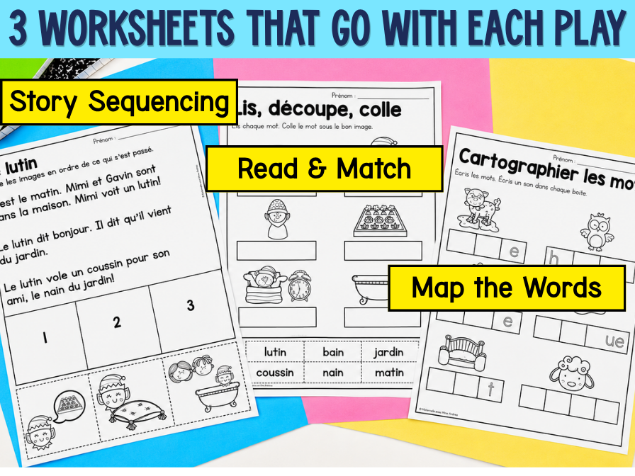 French Reader’s Theatre Scripts | Decodable Plays for IN AIN | Phonics & Fluency — image 5