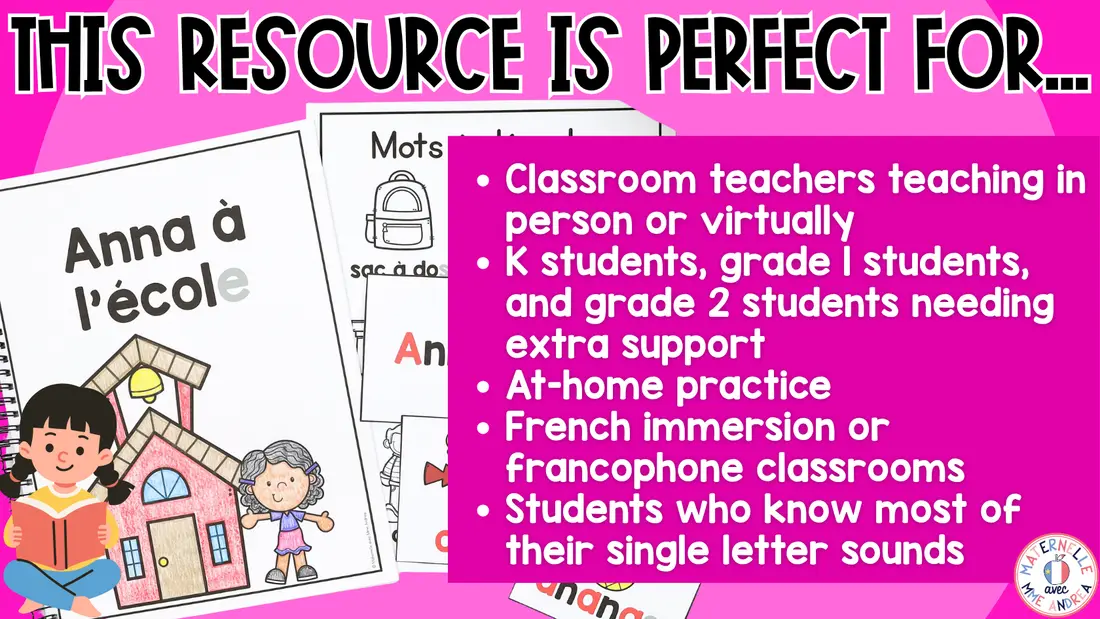 FRENCH Decodable Reader - Print & Digital - A Easy Reader (Science of Reading) — image 5