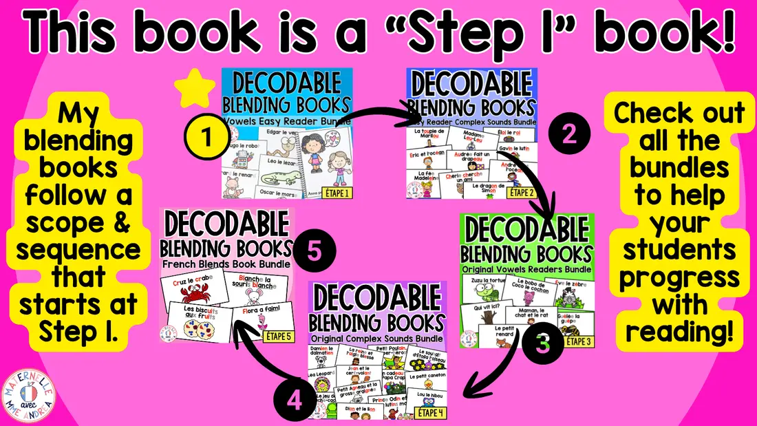FRENCH Decodable Reader - Print & Digital - A Easy Reader (Science of Reading) — image 7