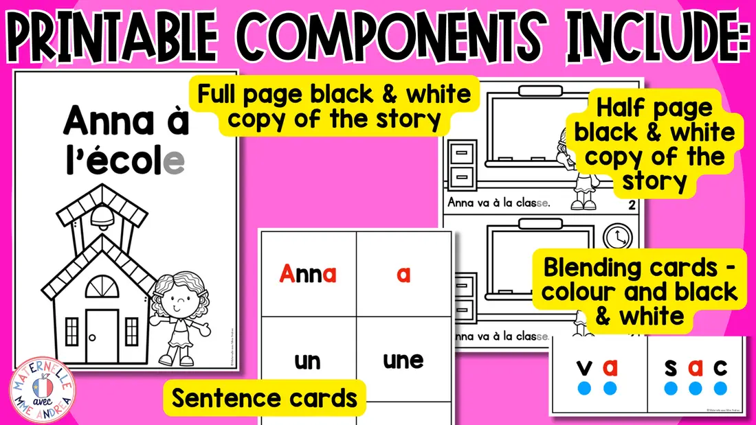 FRENCH Decodable Reader - Print & Digital - A Easy Reader (Science of Reading) — image 3