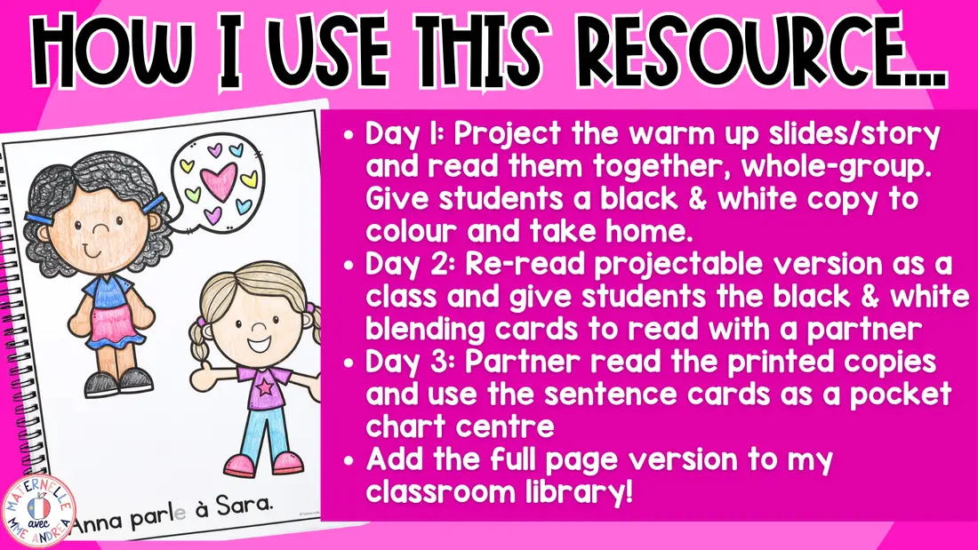 FRENCH Decodable Reader - Print & Digital - A Easy Reader (Science of Reading) — image 6