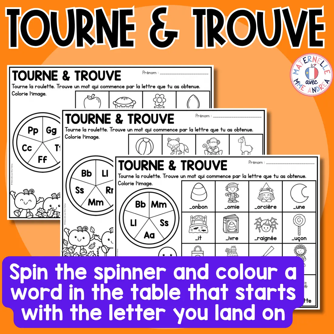 French Fall & Halloween Literacy Activities | No Prep Alphabet, Phonics & Letter Recognition Practice — image 5