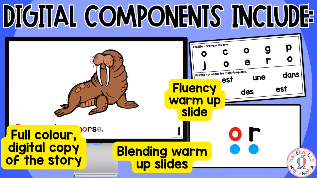 FRENCH Decodable Reader - Print & Digital - Open O Sound (Science of Reading) — image 4
