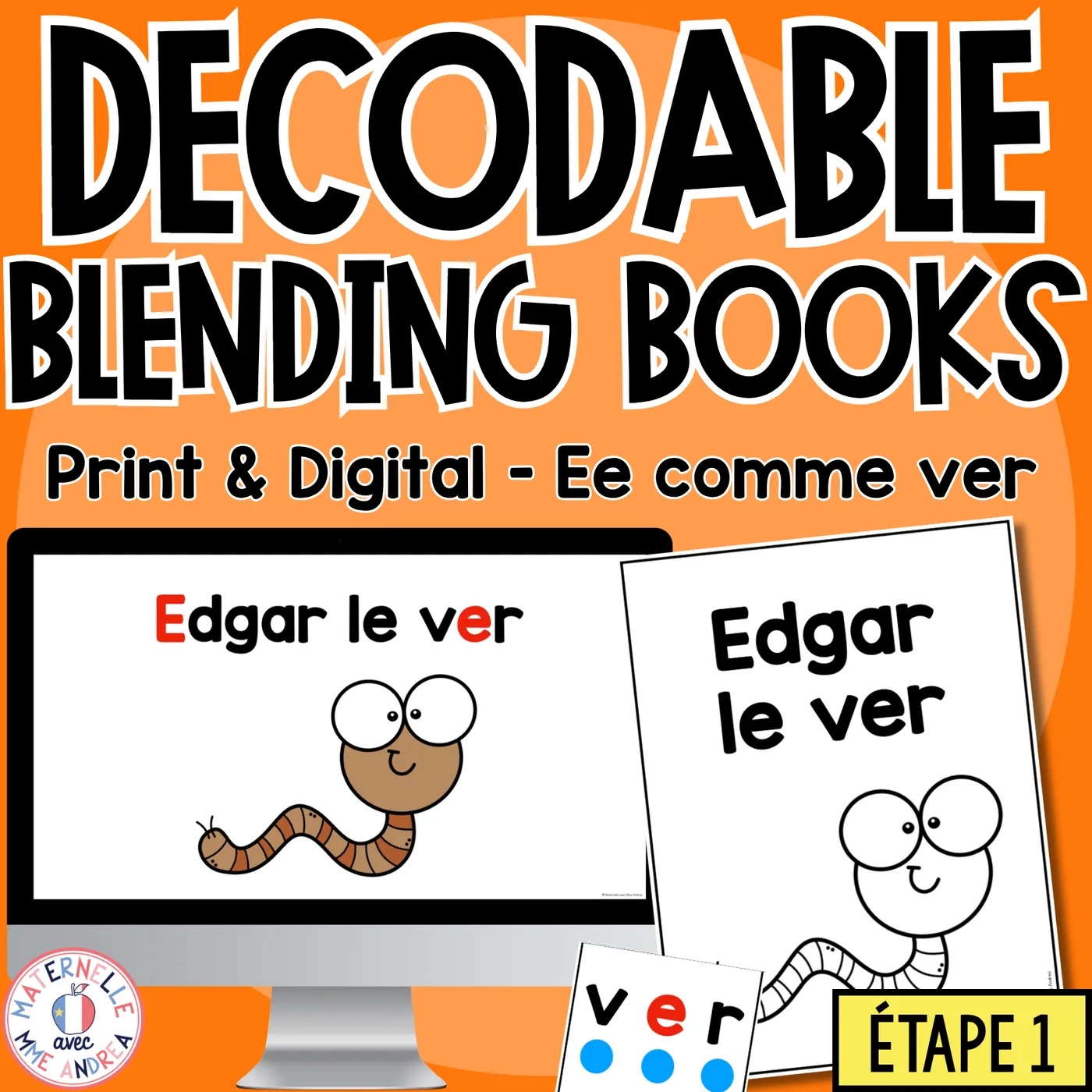 FRENCH Decodable Reader - Print/Digital - Closed syllable E (Science of Reading)