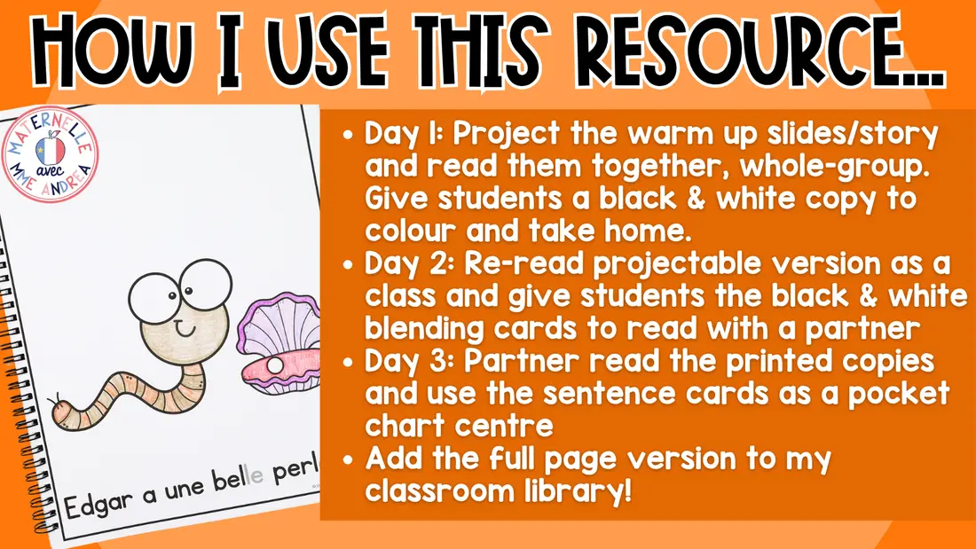 FRENCH Decodable Reader - Print/Digital - Closed syllable E (Science of Reading) — image 6