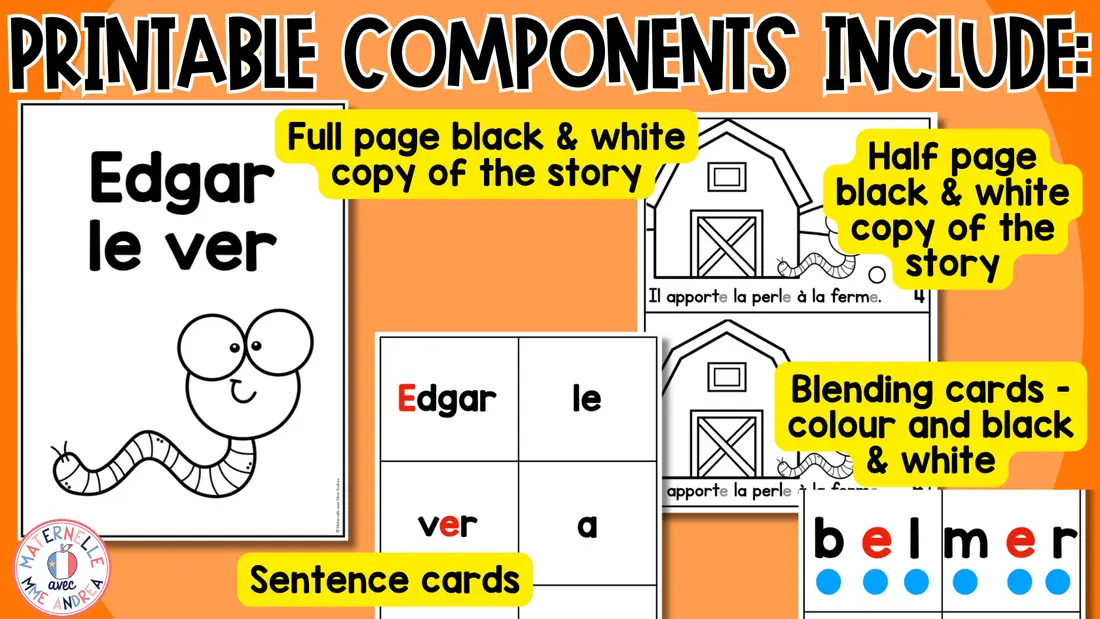 FRENCH Decodable Reader - Print/Digital - Closed syllable E (Science of Reading) — image 3