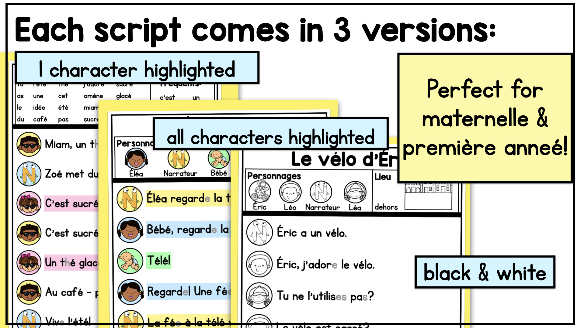 French Decodable Reader’s Theatre Scripts | Short Plays for Fluency - Éé Sound — image 6