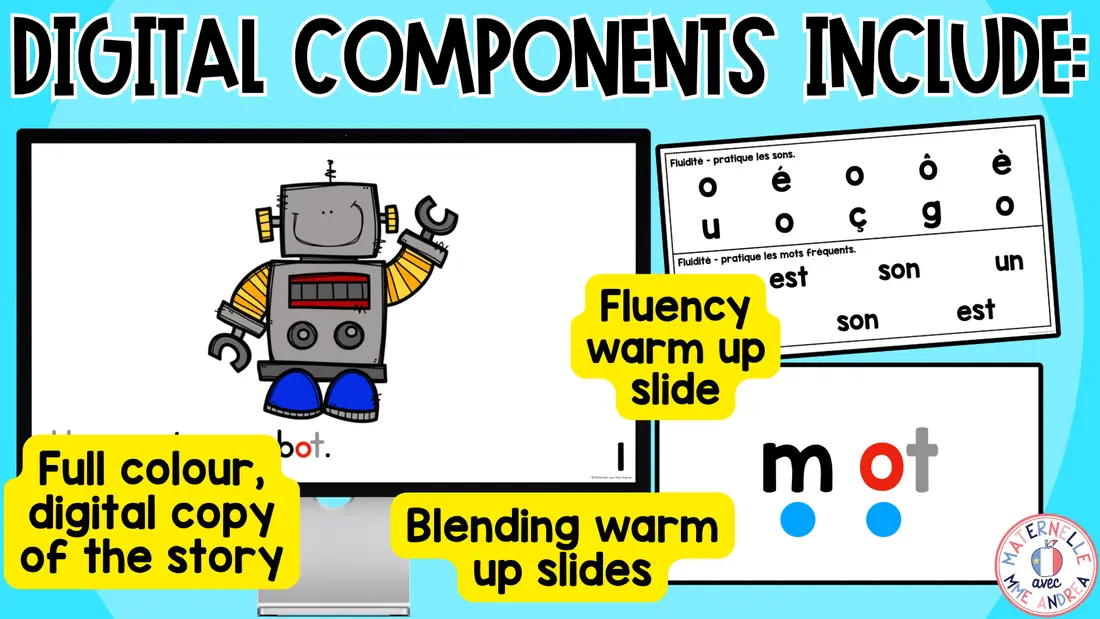 FRENCH Decodable Reader - Print & Digital - Closed O Sound (Science of Reading) — image 4