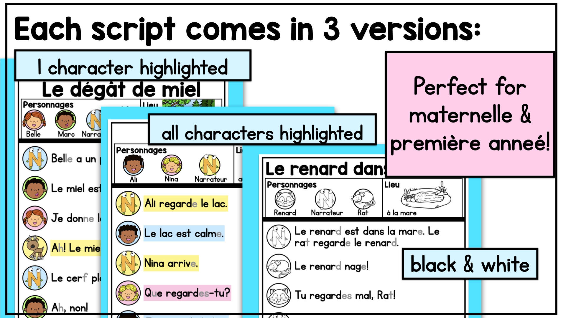 French Decodable Reader’s Theatre Scripts | Short Plays for Fluency - Letter Ee — image 6