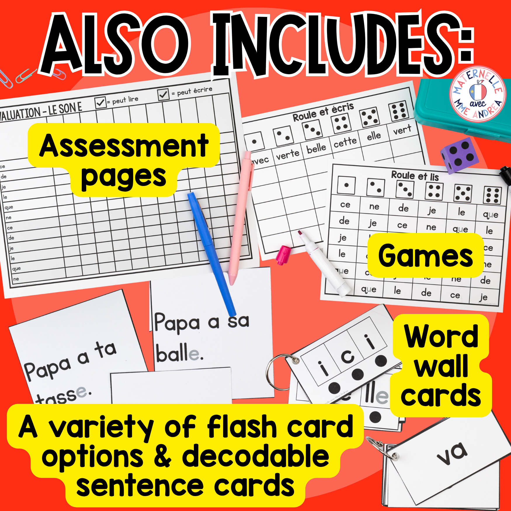French High Frequency Words Phonics Program | Weeks 1–4 | French Sight Words — image 3