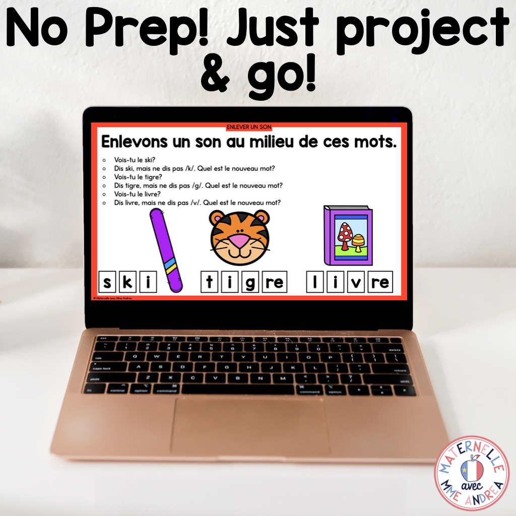 French Phonological & Phonemic Awareness Slides – December | Daily K-1 Practice — image 4