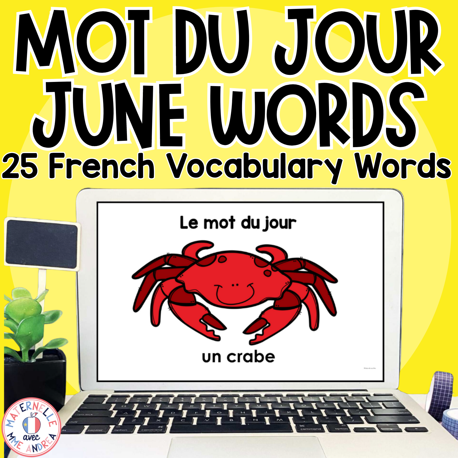 FRENCH Word of the Day - Mot du jour - juin (French Summer / Ocean Vocabulary)