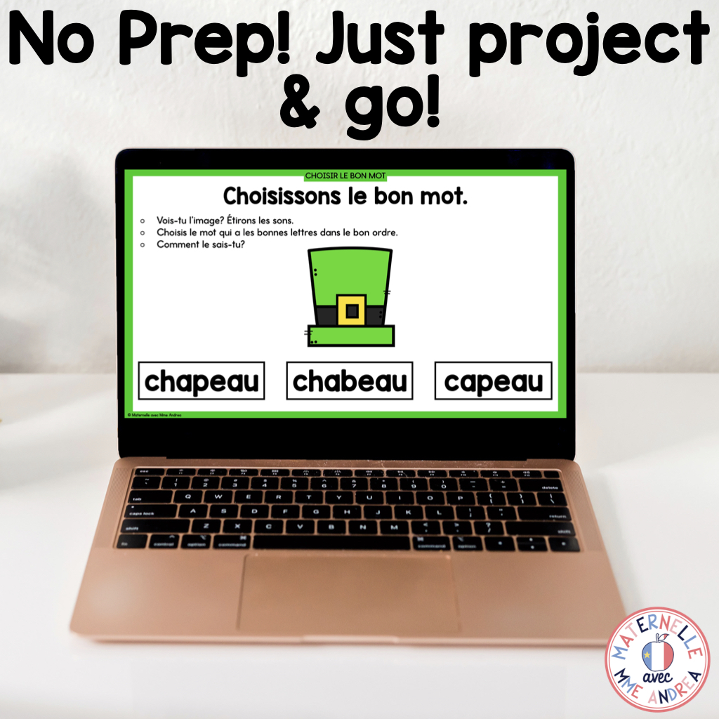 French Phonological & Phonemic Awareness Slides – March | Daily K-1 Practice — image 4