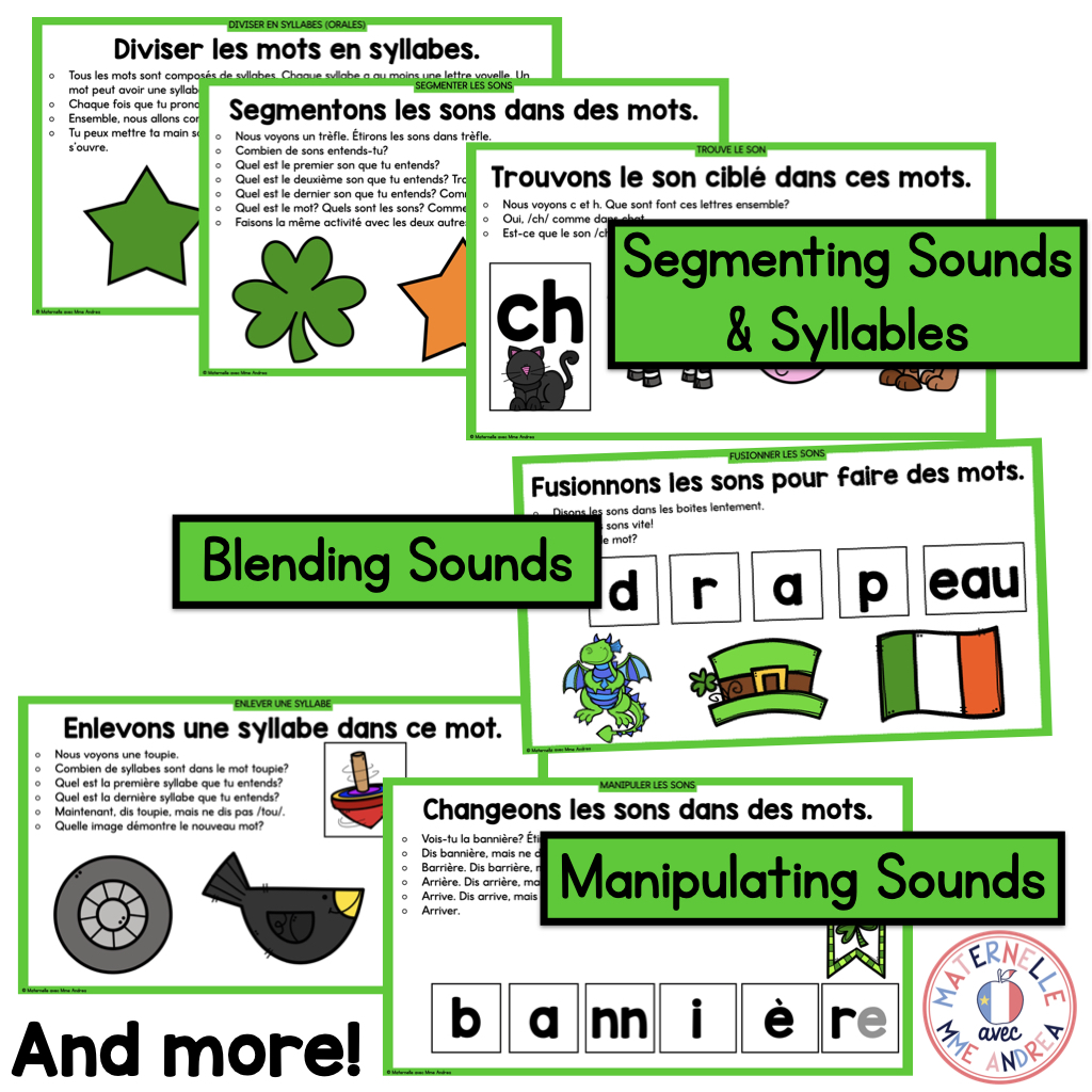 French Phonological & Phonemic Awareness Slides – March | Daily K-1 Practice — image 3
