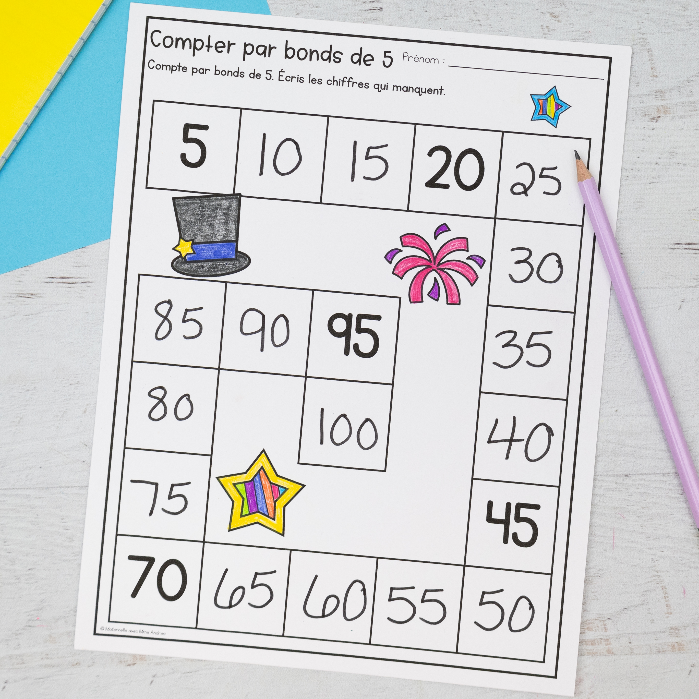 French Math Worksheets for January | First Grade No Prep Winter Math Activities — image 5