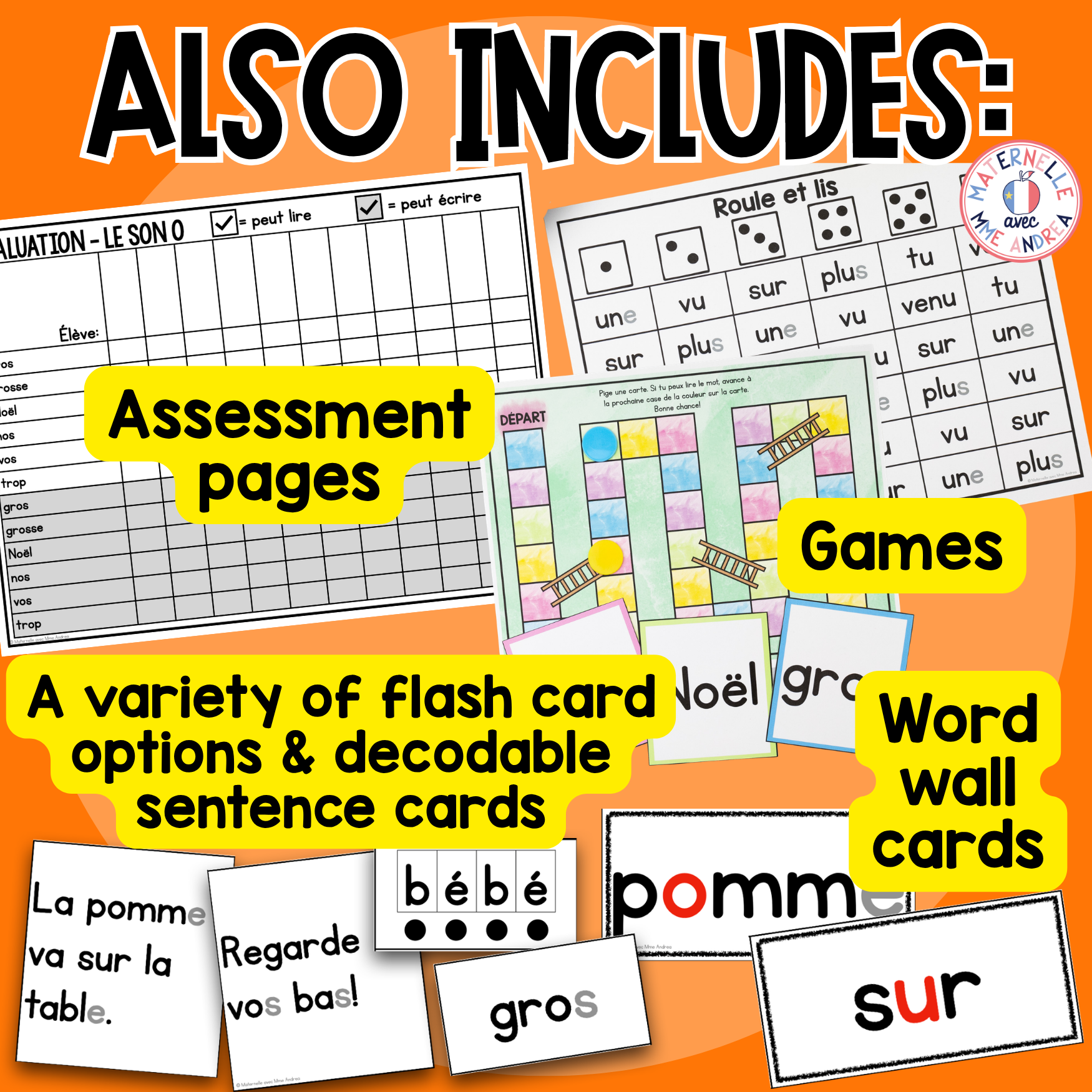 French High Frequency Words Phonics Program | Weeks 5-8 | French Sight Words — image 3