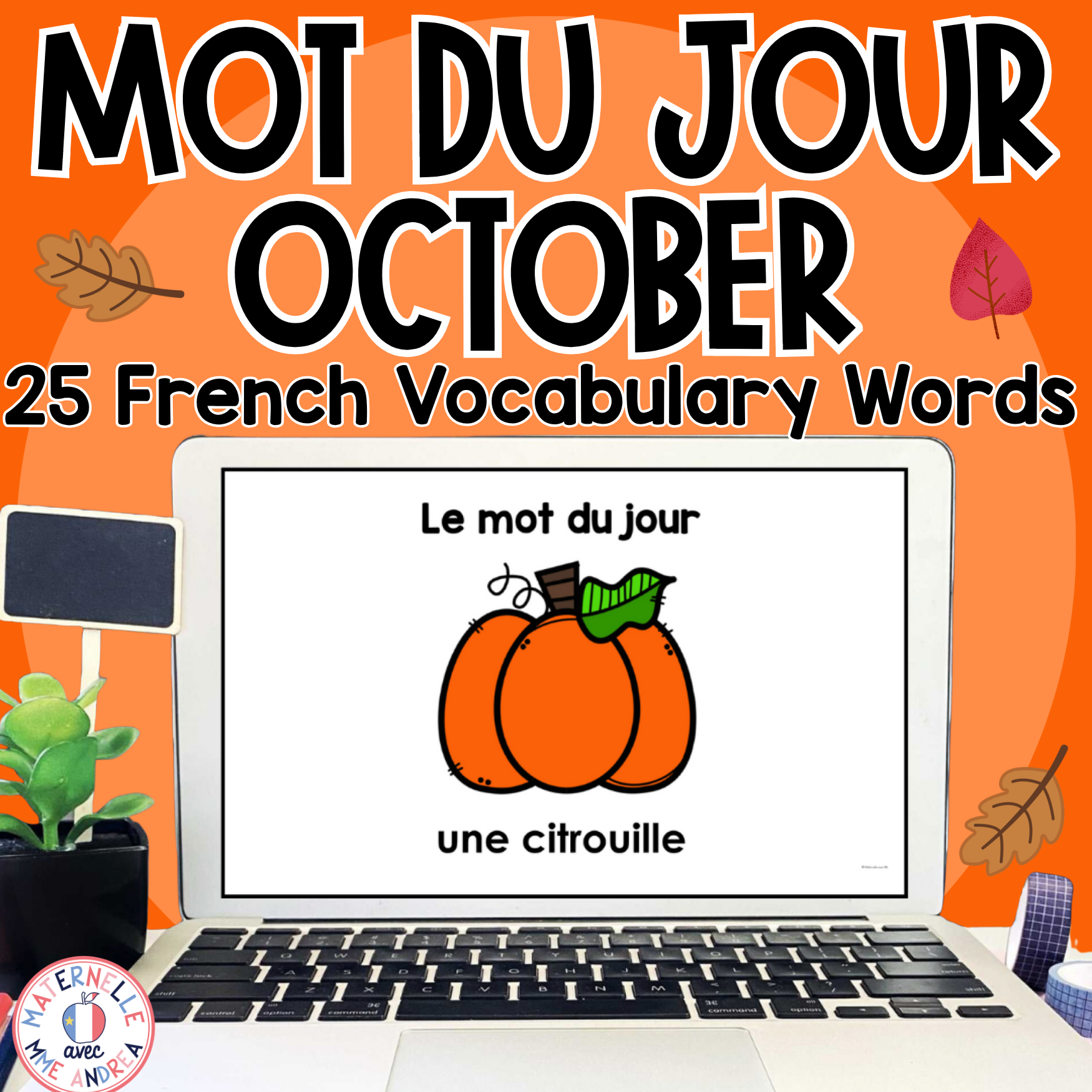 FRENCH Word of the Day - Mot du jour - octobre (French Halloween Vocabulary)
