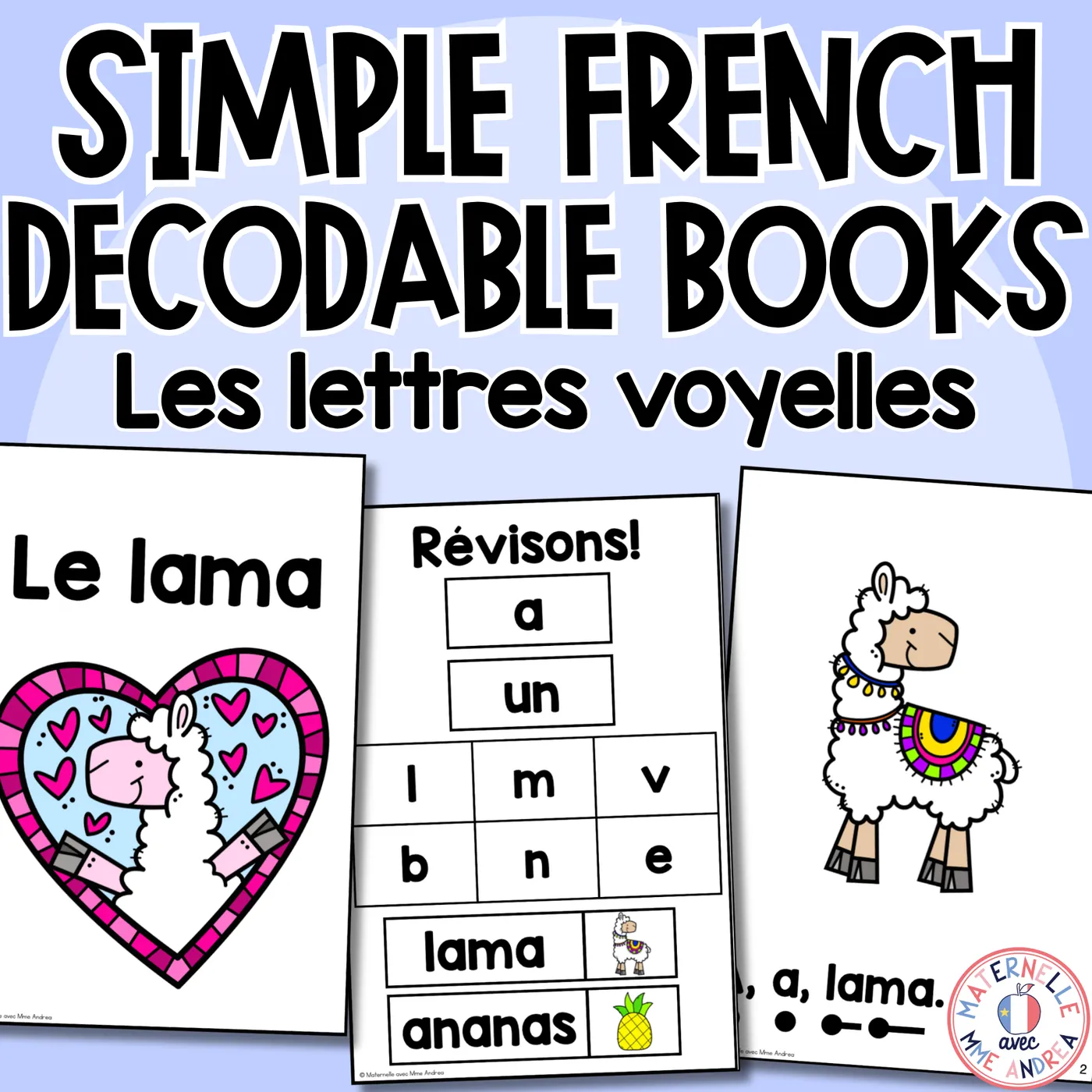 Super Simple French Decodable Books – Vowels Mini Books | French Science of Reading
