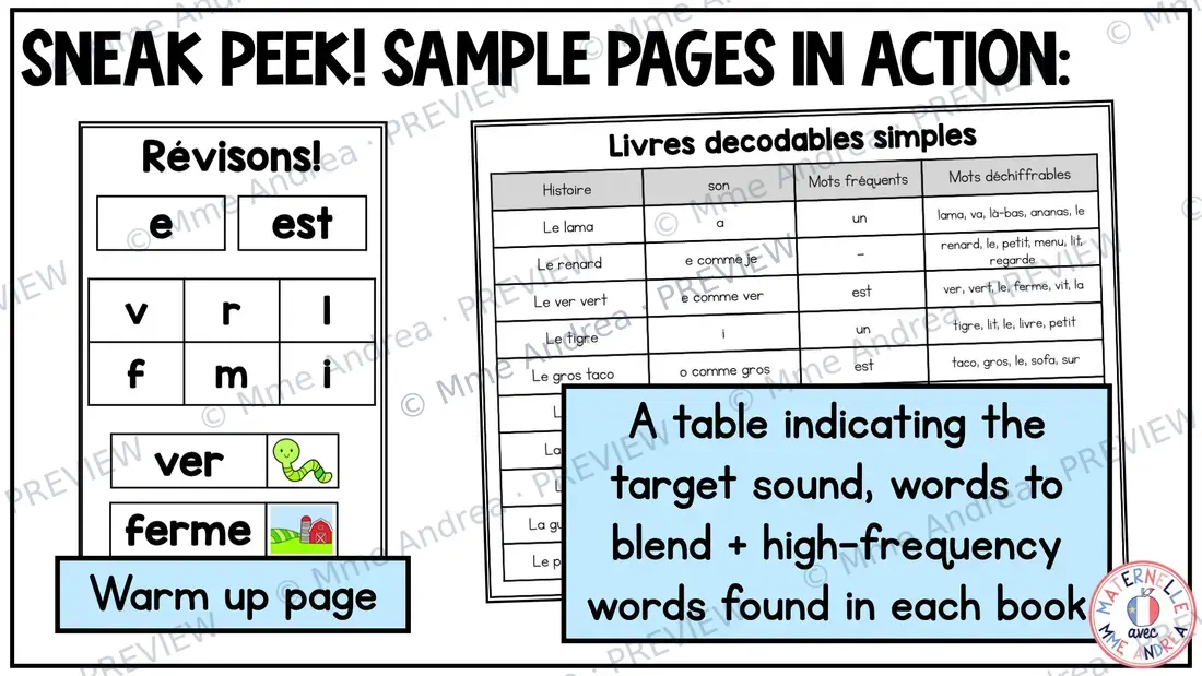 Super Simple French Decodable Books – Vowels Mini Books | French Science of Reading — image 6