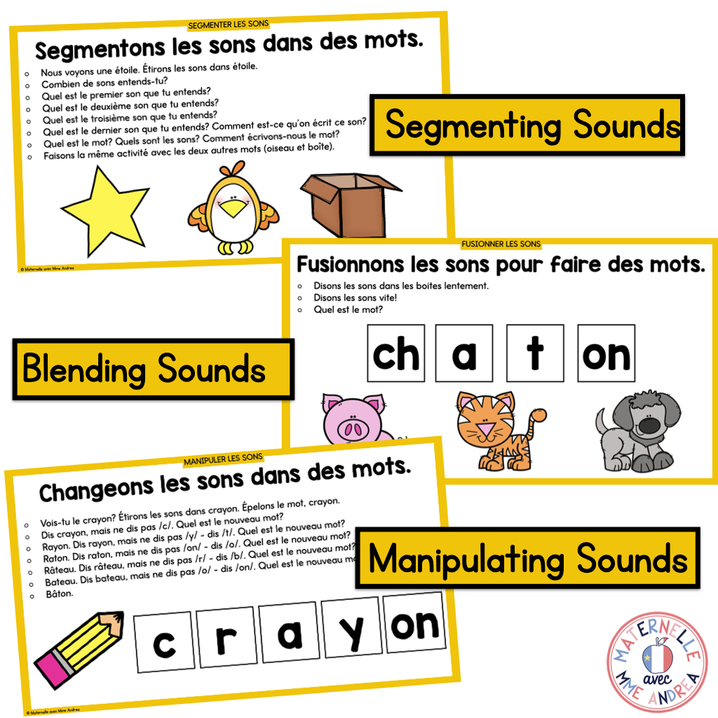 French Phonological & Phonemic Awareness Slides – November | Daily K-1 Practice — image 3