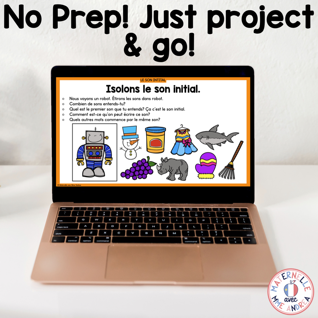 French Phonological & Phonemic Awareness Slides – October | Daily K-1 Practice — image 2
