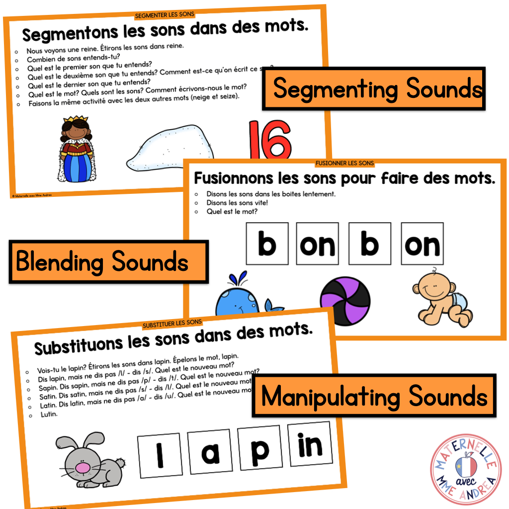 French Phonological & Phonemic Awareness Slides – October | Daily K-1 Practice — image 3