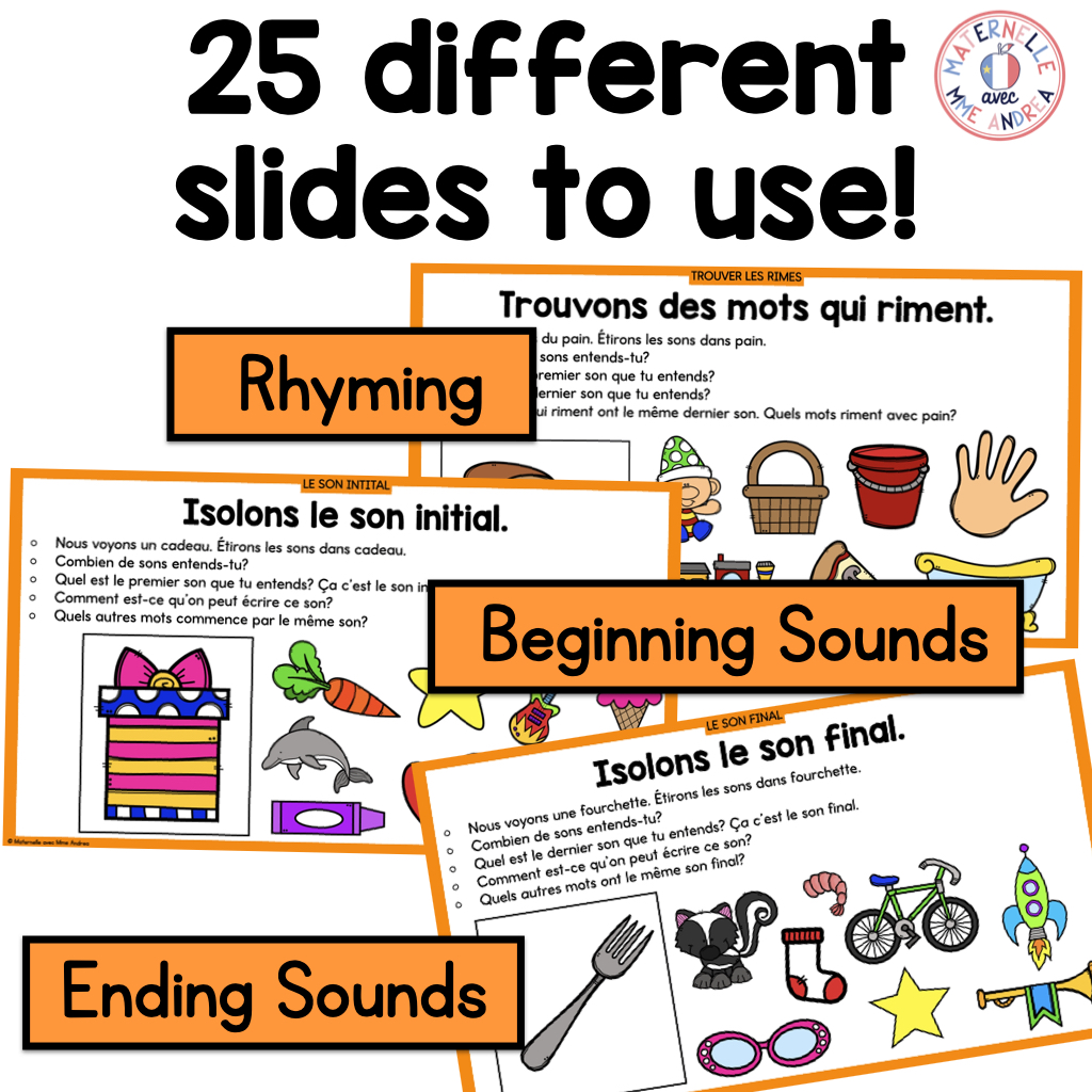 French Phonological & Phonemic Awareness Slides – October | Daily K-1 Practice — image 4