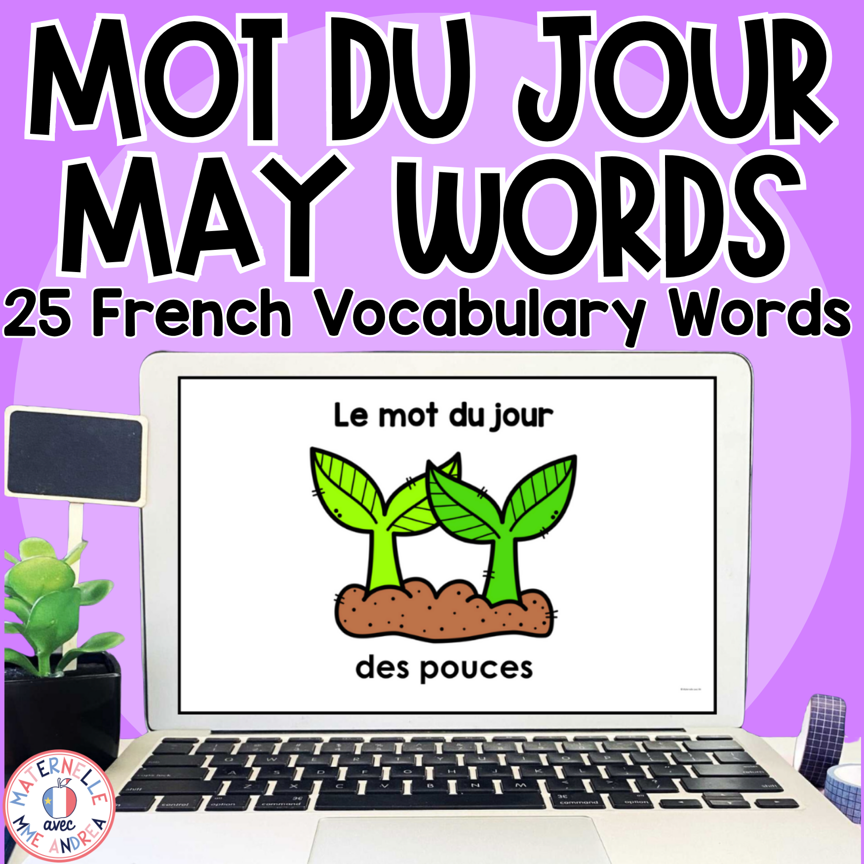 FRENCH Word of the Day - May French Vocabulary Practice (spring, insects)