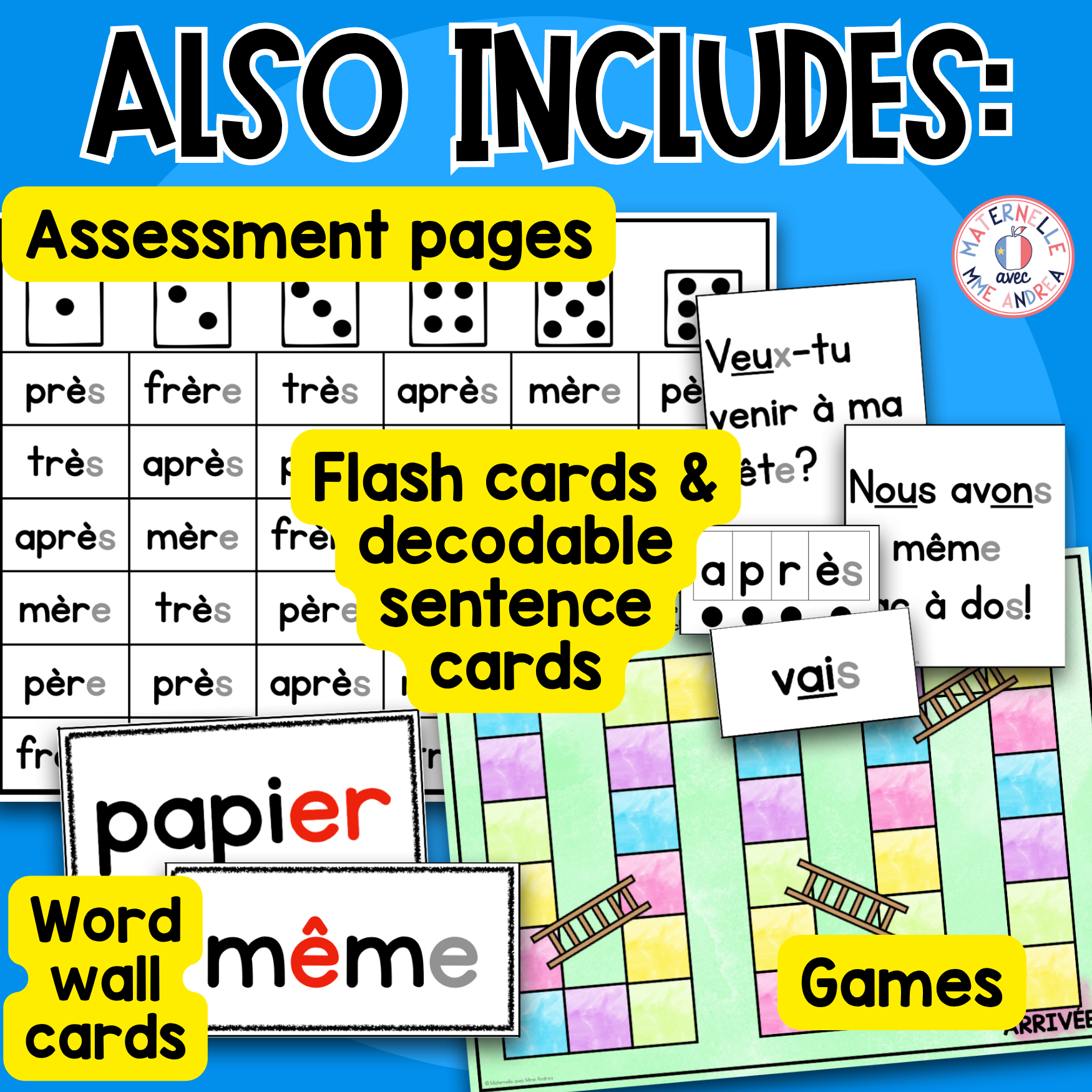 French High Frequency Words Phonics Program | Weeks 21-24 | French Sight Words — image 3