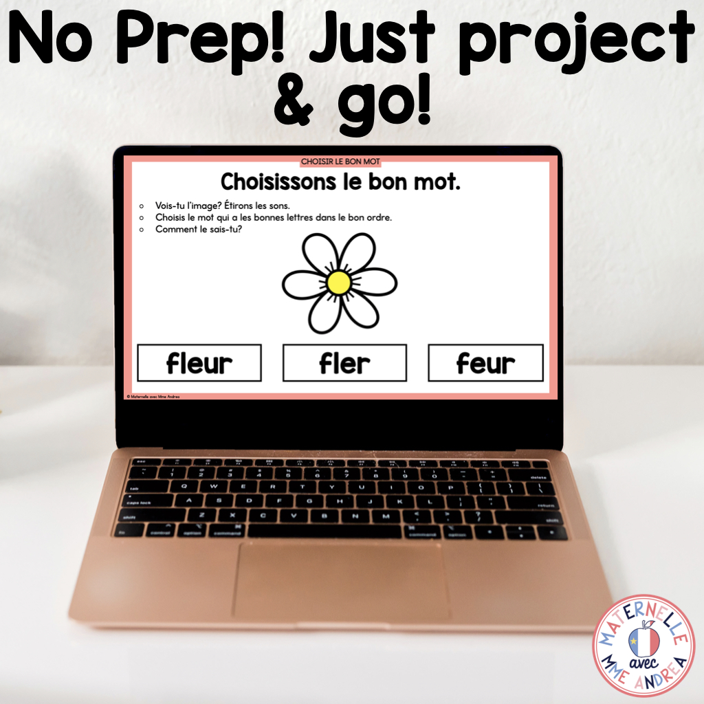 French Phonological & Phonemic Awareness Slides – April | Daily K-1 Practice — image 4