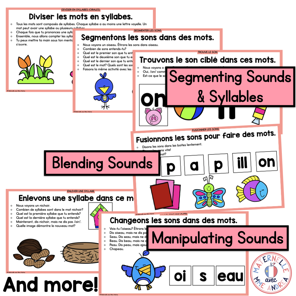 French Phonological & Phonemic Awareness Slides – April | Daily K-1 Practice — image 3